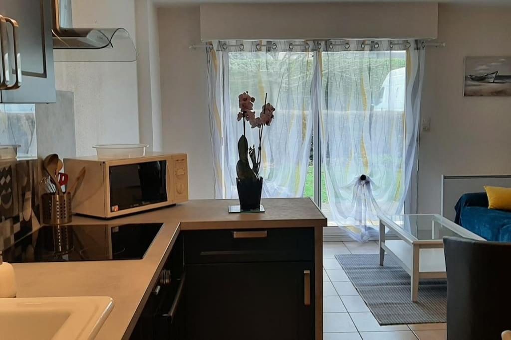 Hyper Centre De Sarzeau, Grand Appartement Au Calme Avec Jardinet Exterior foto